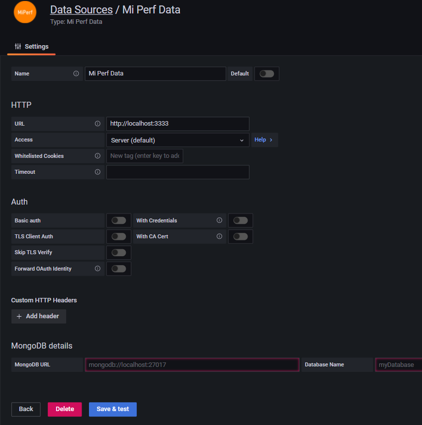 Sample Data Source